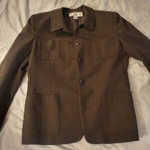 Jones New York womans jacket, Size 10, Brown